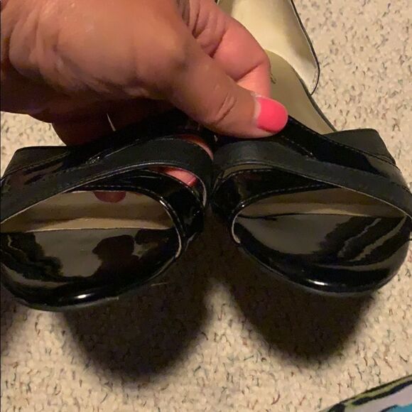 Seychelles black d’orsay strappy flats - Picture 6 of 6